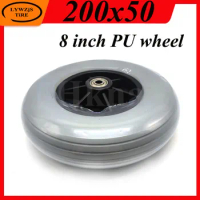 200x50 Solid Wheel Tire 8x2 Inch Thickening Wheel Tyre 200*50 PU Wheel Front Wheel for Wheelchair Parts