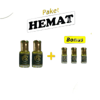 Kasturi UAZ Ruqyah 2 Rol On 6ml + Gratis 3 Kasturi Putih 3ml - Perfume Wangi