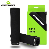 MERIDA Sponge MTB Grips Ultralight Soft Bicycle Handlebar Cover Anti-skid 3D Alloy Bilateral With Dust Plug Bike Accessories