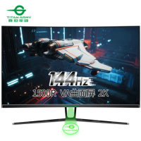 TITAN ARMY 32 inch 2k144hz gaming Monitor QHD 2560x1440 LED display 1500r curvature monitor 1ms 16:9 PIP/PBP screen
