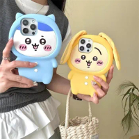 Anime Kawaii Funny Chikawas IPhone 12/13pro Cartoon Cute Usagis Case 14promax Pajamas Hachiwares15pro Silicone Phone Case Gift