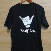 Kaos Baju Obral Combed 30S Distro SKUY LAH LiViNG polos custom KUY kaos qorygore