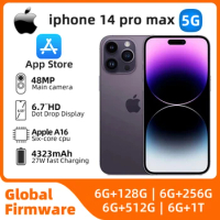 Apple iphone 14 Pro Max 5G 6.7'' 256GB/512GB/1T ROM A16 Bionic Chip iOS16 All Colours in Good Condition Original used phone