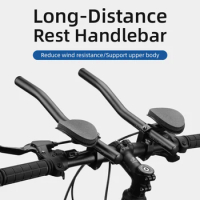 Rest TT Handlebar Clip on Aero Bars Handlebar Extension Triathlon Aerobars Tri Bars MTB Road Bike Cycling Rest Handlebar
