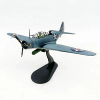 Diecast Metal Alloy 1:72 Scale World War II USAF TBD Devastator Bomber Fighter Aircraft Replica Model Toy For Collection