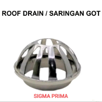 Roof drain ukuran 3 inchi / tutup Roof drain anti karat kuningan