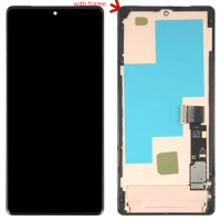 Oled For Google Pixel 7 pro Lcd Display Screen Touch Glass Digitizer pixel 7pro with plastic bezel frame
