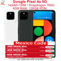 Google Pixel 4a 5G 6.2" 6GB RAM 128GB ROM NFC Octa Core Snapdragon 765G Fingerprint Original Unlocked Pixel4a 5G Cell Phone
