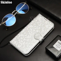 Skinlee For Infinix Hot 40 Pro Flip Wallet Case Business Magnetic Leather Card Coin Purse TPU Cover For Infinix Hot 40 Shell