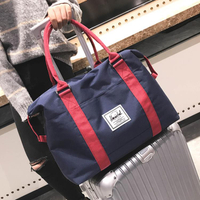旅行出差帆布手提包大容量男士行李袋健身便攜短途套拉桿女登機包 全館免運