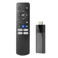 Q6 Mini TV Stick+Bluetooth Voice Remote Android 10 2.4G+5G Wifi+BT4.0 H313 Smart TV Box Android TV Stick PK DQ03 Durable