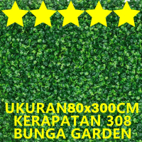 DAUN DOLAR SINTETIS 80X300CM - RUMPUT PLASTIK TEBAL RIMBUN VERTIKAL GARDEN | HIASAN DINDING CAFE RUM