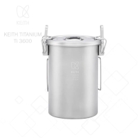 Keith Titanium Ti6300 Pot Steamer - Alat Masak Camping Cooking Set Ultralight Bahan Titanium Murni G