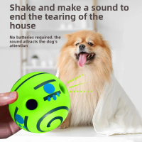 Dog Toy Rolling Sound Ball Self-Entertainment Ball Laughing Ball Chew Toy Durable Bite-Resistant Bal