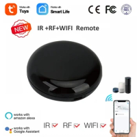 Tuya WiFi IR Remote Control Smart Home Remote Universal Infrared Controller For Air Conditioner Work With Alexa Google Home