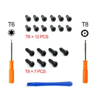 Opening Disassemble Repair Parts Tools Kit T8 T6 Screwdriver with Screws For -XBOX -ONE- /S Slim ones/ Elite Gamepad Controlle