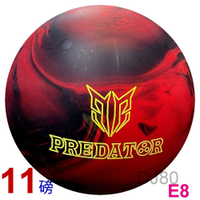 【DJ80 嚴選】美國品牌ELITE PREDATOR 終極戰士-頂級保齡球11磅(加重片-紅黑色)