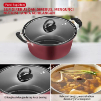 Gm Bear Panci Set Wajan Teflon 1 Set 3 Pcs 1042-Panci Teflon Set 3 Best Seller