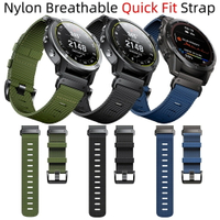 Garmin MARQ 2 Quaitx 3 5 7 7X 錶帶 26mm 22mm 快拆 柔軟 尼龍 透氣
