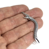 Scorpion Centipede Necklace, Arthropod Pendant, Myriapoda Charm, Animal Jewelry 10pcs/lot