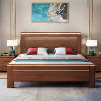 HDB Storage Bed Frame with Storage Drawers High Double Bed Bedframe Wooden Bed Queen King Bed Storage Bed Frame Solid Wood Bed 1.8 M Double Bed