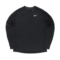 Nike 長T Dri-FIT Running 男款 黑 銀 吸濕 排汗 反光 運動 拇指孔 長袖 上衣 CU6072-010