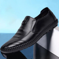 Formal Men Business Shoes Fashion Casual Shoes Men Luxury Brand Leather Loafers Breathable Slip on Male Boat Shoes Moccasins