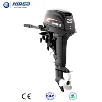 Hidea 2 Stroke 25hp Outboard Motor/outboard Engine/boat Engine Made In China Rear Control Short Shaft