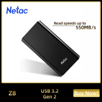Netac External hd ssd 1tb External SSD 2tb SSD drive 250GB 500GB Portable External Hard Drive Solid State Disk for laptop phone