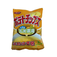 湖池屋平切洋芋片-北海道玉米濃湯口味150g【愛買】