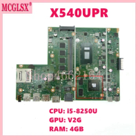 X540UPR with 4GB-RAM i5-8250U CPU V2G GPU Laptop Motherboard For ASUS VivoBook R540UP R540U X540U F540U X540UP X540UPR Mainboard