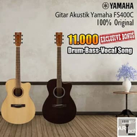 Gitar Akustik Yamaha FS 400C Original / FS400C / FS 400 C Acoustic Guitar Natural Satin
