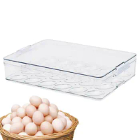 12/24 Grid Stackable Egg Container Holder Refrigerator Egg Tray Storage Box Kitchen Refrigerator Egg Tray Storage For Home