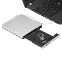 USB 3.0 Portable Ultra Slim External CD-RW DVD-RW CD DVD ROM Player Drive Writer Rewriter for Laptop PC Desktop