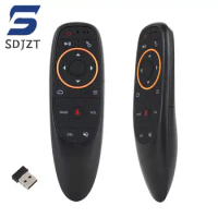2.4G Wireless Fly Air Mouse G10S Voice Remote Control 2.4G Wireless Gyroscope IR Learning for Android TV Box H96 X88 PRO X96 MAX