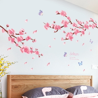 網紅壁紙自粘臥室床頭裝飾貼畫客廳電視背景墻貼紙創意中國風墻貼