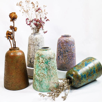 Vas Bunga Terakota Model Bottle Rusty
