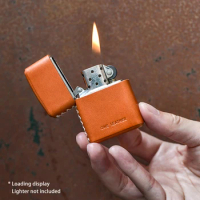 one leather ZIPPO lighter holster handcrafted from cow leather