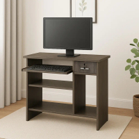 Furniture Direct ECO 90cm Computer Table With Keyboard Tray Meja komputer key lock drawer Meja belaj