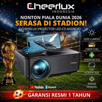 Cheerlux Indonesia | Proyektor Cheerlux C9 Basic, Wifi, Android 2800 dan 3200 Lumens | Projector Pre