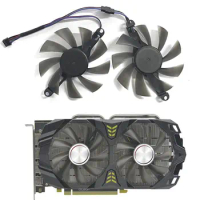 2Pcs/Set 85MM 6600M GPU Cooler Graphics Card Fan For AMD AFOX Radeon RX 580 2048SP For Colorful GTX1070ti GAMING VGA Replace