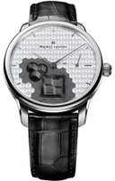 Maurice lacroix 艾美錶-匠心系列 限量 幾何立方機械腕錶(MP7158-SS001-909)-43mm-黑白面皮革【刷卡回饋 分期0利率】
