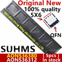 Bộ 5 chip mới 100%: AONS36380, AONS36312, AON36380, AON36312, AO36380, AO36312, 36380, 36312, QFN 8 