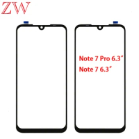 New For Xiaomi Redmi Note7 Note 7 Pro Touch Screen LCD Front Outer Glass Panel Lens For Redmi Note 7 Touchscreen Glass Replace
