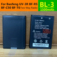 1-2PCS Baofeng Radio Walkie Talkie UV-3R 1500mAh for BF-UV3R Two Way Radio UV 3R BF-R5 BF-C50 BF-T6 Extra Battery Model BL-3