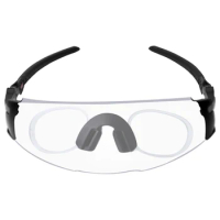 SNARK Clear Insert Clip-On Prescription Clip &amp;Black Nosepad for Oakley Encoder Strike Vented OO9235 Sunglasses