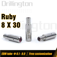 EDM Electrode Guide 8 x 30 Ruby Guide, EDM Tube Guides, EDM Drilling Parts 0.1mm - 3mm Holder for EDM Small Hole Drilling