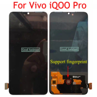 6.41" OLED Support fingerprint For vivo iQOO Pro LCD Display Touch Screen For VIVO iqoo pro Digitizer Assembly Replacement
