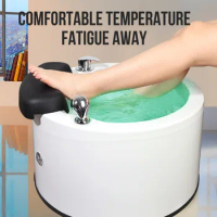 Portable pedicure basin electric ionic detox massage bucket air bubble foot spa bath massage machine