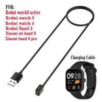 1m USB Charging Cable For Redmi watch 4 Charger Data Cord For Xiaomi Redmi watch3 active/mi band 8 8pro Magnetic Charging Dock